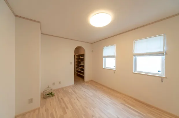 インナーガレージのある3LDK平屋