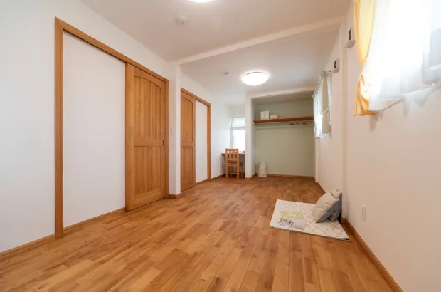 腰壁×黒板のあるカフェっぽナチュラルハウス