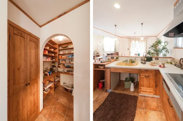 【キッチン・パントリー】収納スペースたっぷり