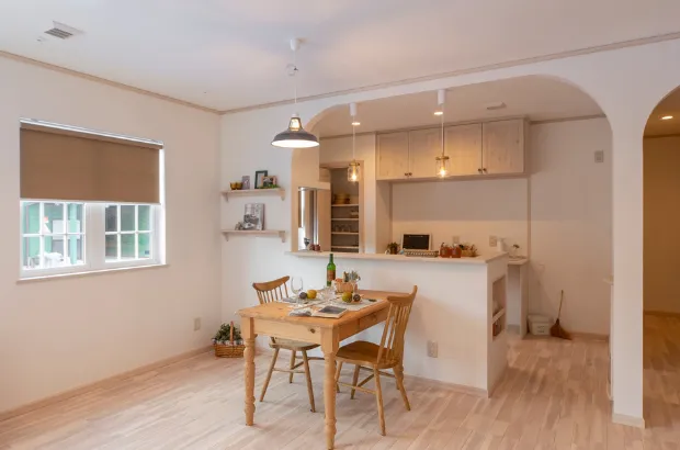 インナーガレージのある3LDK平屋