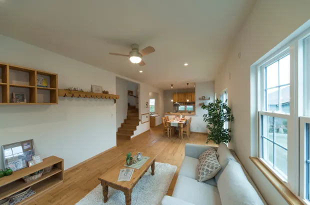 【LDK】造作家具いっぱいの北欧インテリアリビング