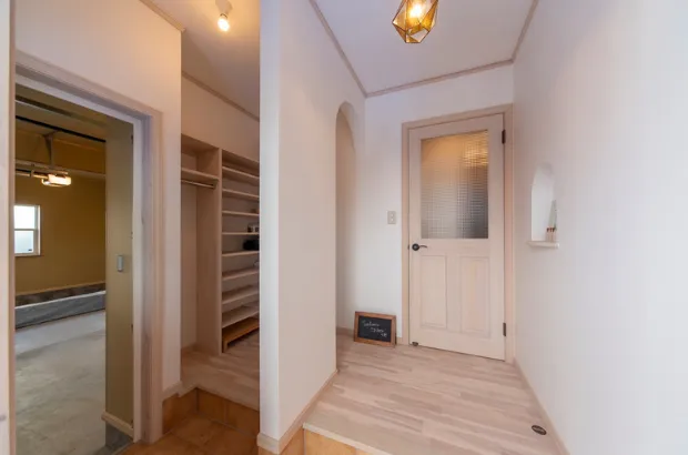 インナーガレージのある3LDK平屋