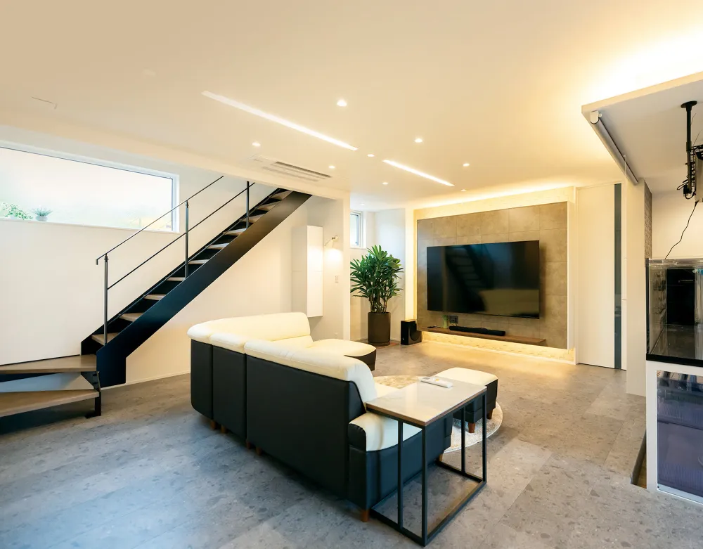 シーンに合わせて照明で空間をコントロール