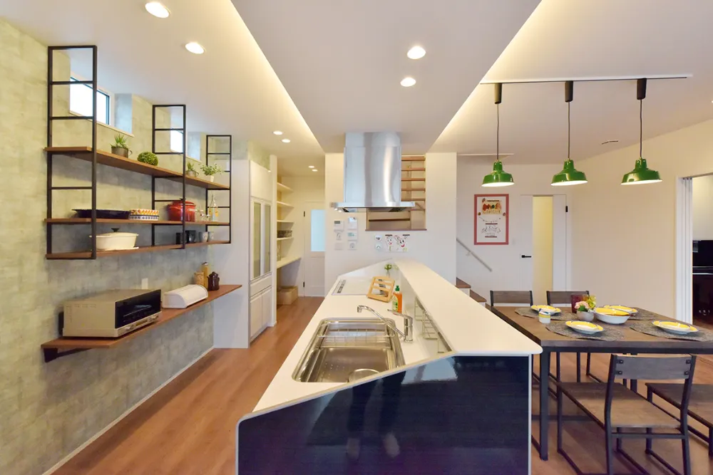 家事動線は一直線に