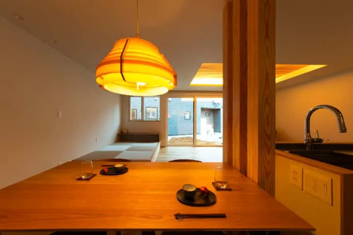 田の字型ゾーン、スクエアリビングの家