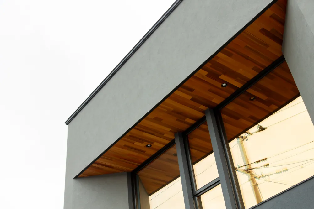 掘下げリビングのある南面大開口の家