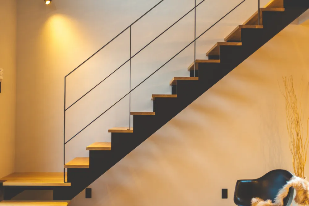 掘下げリビングのある南面大開口の家