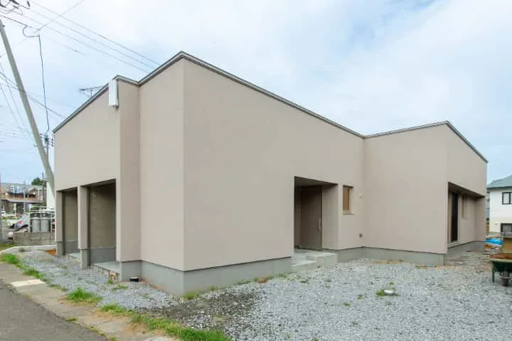 田の字型ゾーン、スクエアリビングの家