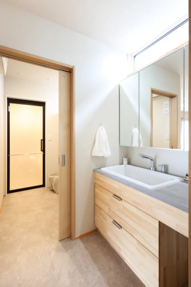 景色を楽しむ家