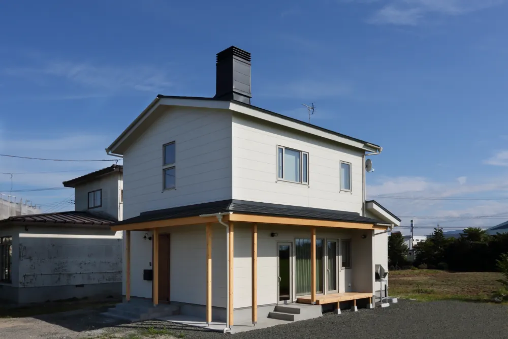 景色を楽しむ家