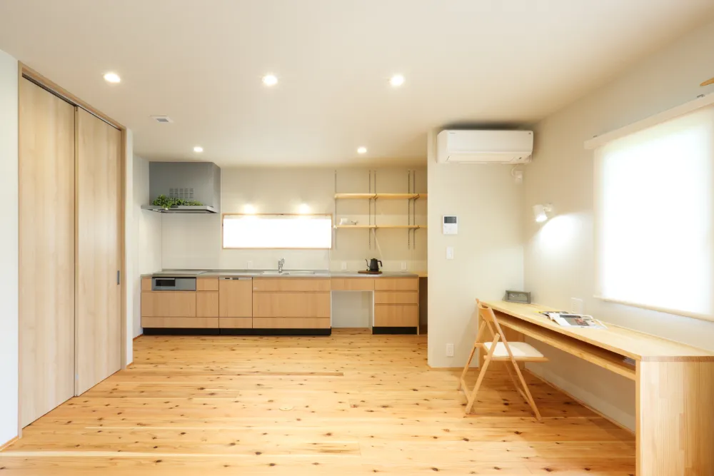 景色を楽しむ家