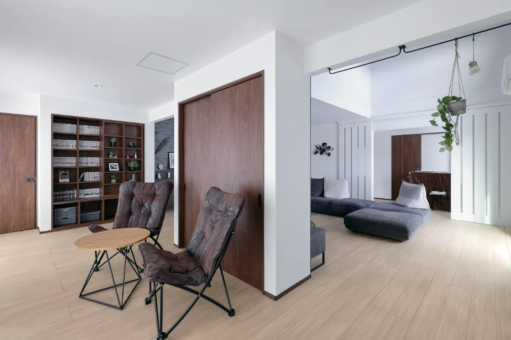 床暖房＋大空間で実現、大型犬との快適な日々