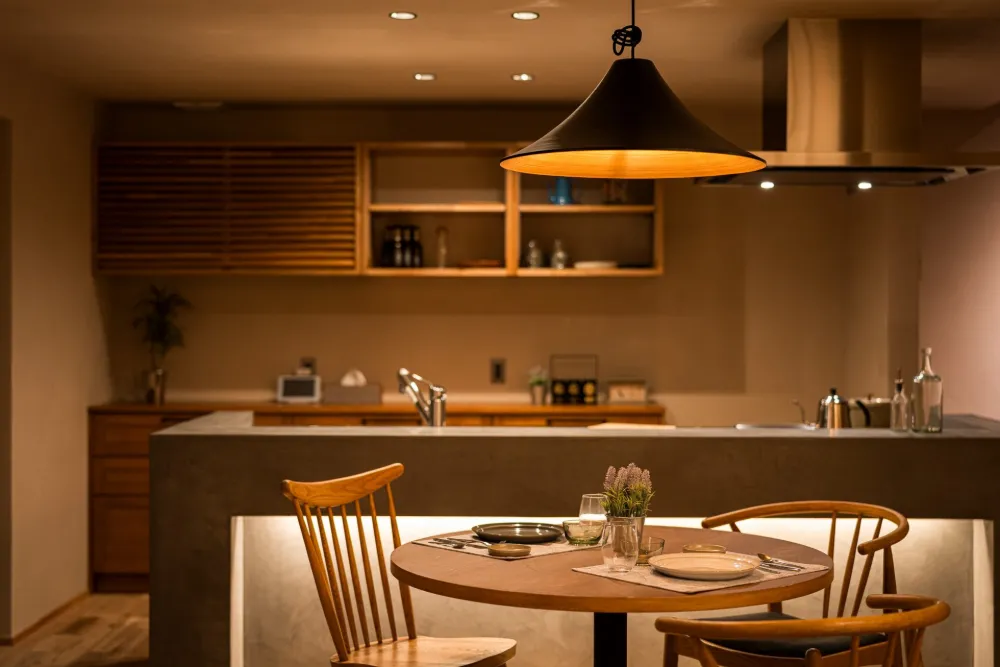 まるでカフェのようなおしゃれなキッチン