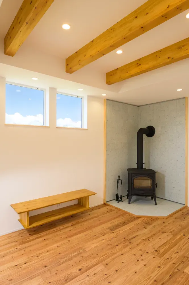 薪ストーブに癒される