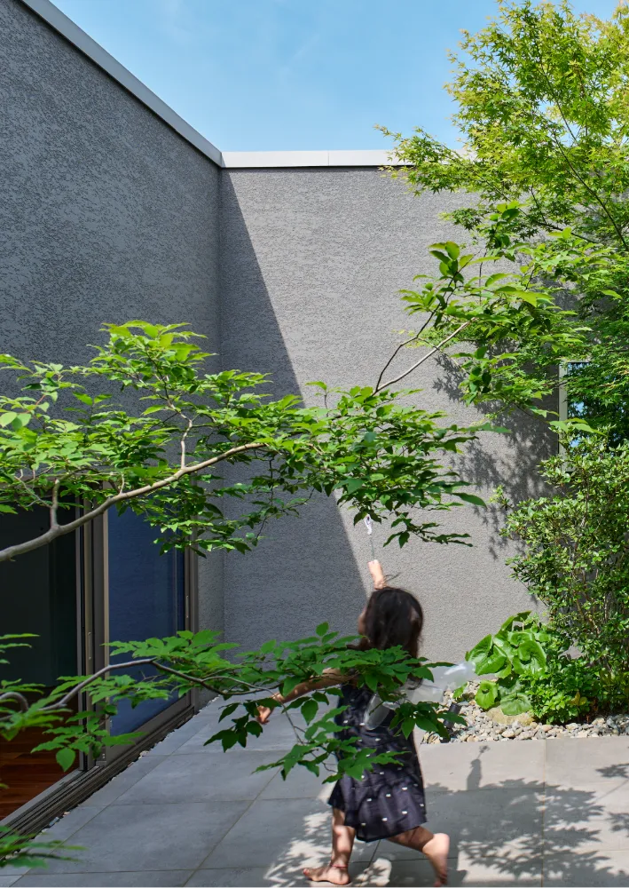 大きなワンルームのような平屋