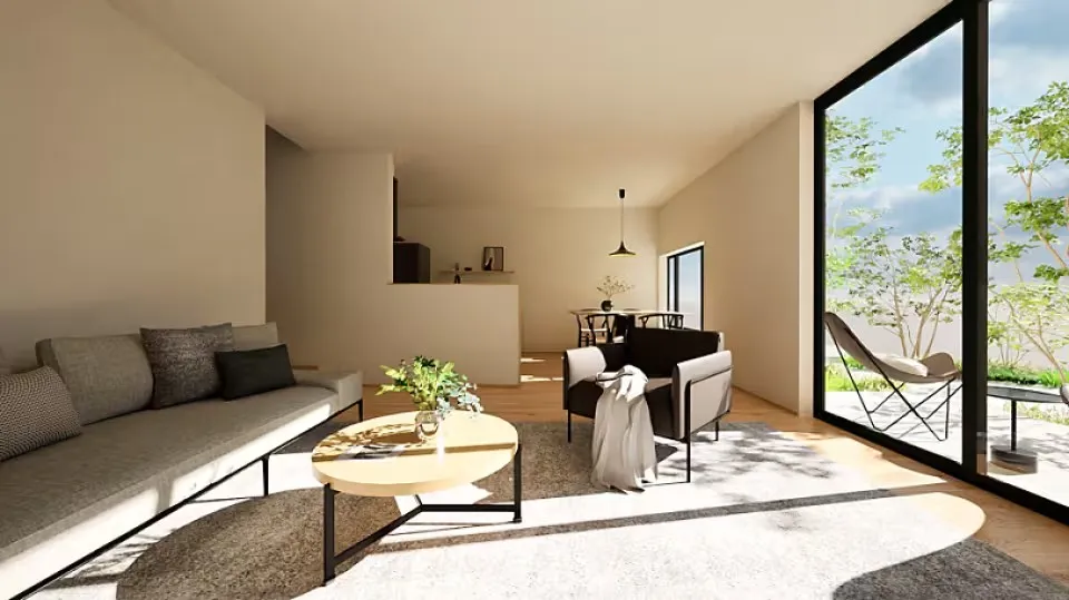 1階リビングパース