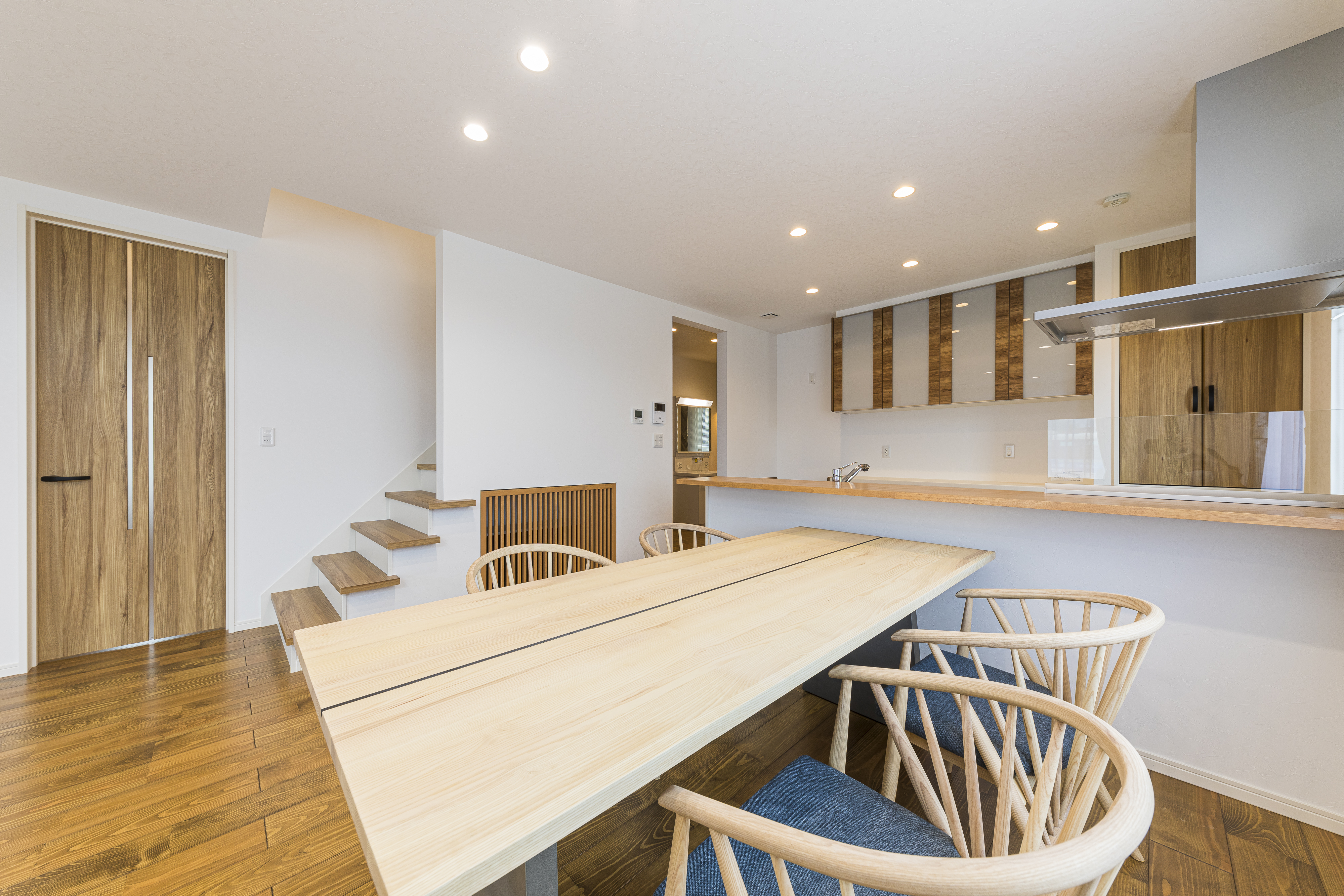 開放感あふれる対面キッチン