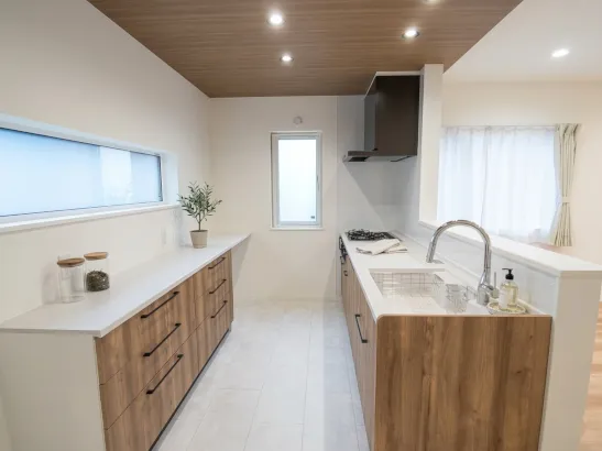 光あふれる、家事ラクと趣味の家