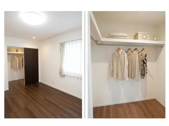 暮らしを彩る、大容量ウォークインクローゼット