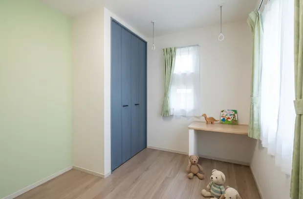 落ち着きのあるパステルグリーン